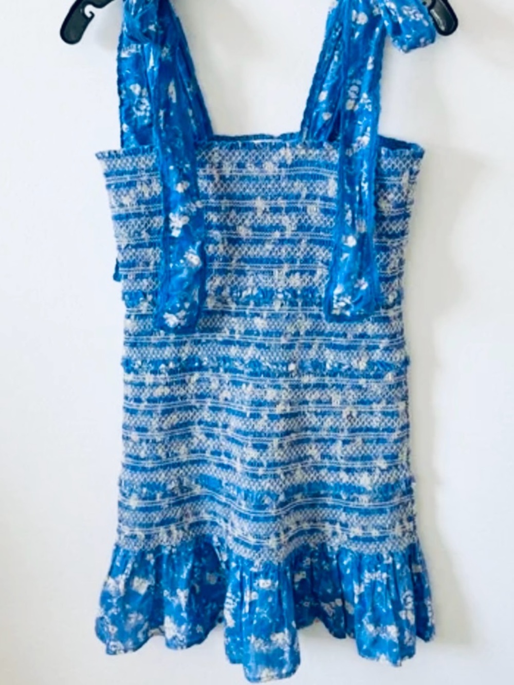 NWT 🦋 Love shack fancy Belle re-edition cotton floral mini dress - Picture 9 of 9